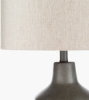 Klos Traditional Taupe Table Lamp