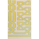 Akhiok Global Bone/Green Area Rug