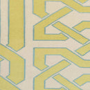 Akhiok Global Bone/Green Area Rug