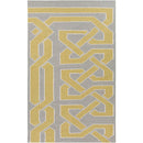 Akhiok Global Gray/Dark Yellow Area Rug