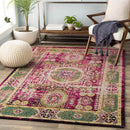 Pesaro Traditional Bright Pink/Saffron Area Rug
