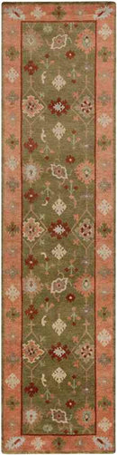 Allakaket Global Dark Green/Burnt Orange Area Rug