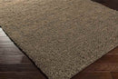 Geron Modern Dark Brown Area Rug