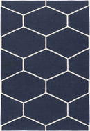 Arvada Modern Navy/White Area Rug