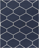 Arvada Modern Navy/White Area Rug