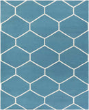 Arvada Modern Blue/White Area Rug