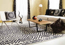 Ashland Modern Black/Tan Area Rug