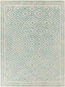 Ashland Modern Teal/Beige Area Rug