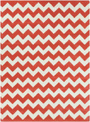 Zwiep Modern Orange/Ivory Area Rug