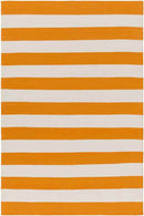 Atlanta Modern Orange/Ivory Area Rug