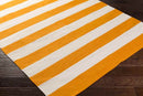 Atlanta Modern Orange/Ivory Area Rug