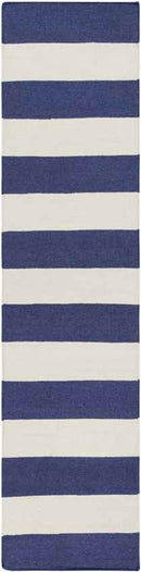 Autaugaville Modern Navy/White Area Rug