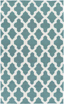 Woold Modern Teal Area Rug