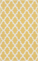 Woold Modern Yellow Area Rug