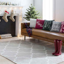 Woord Modern Grey/Off White Area Rug