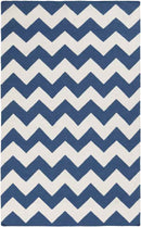 Wordragen Modern Blue/Ivory Area Rug