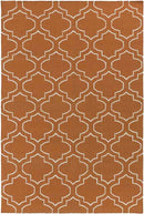 Avon Modern Bright Orange Area Rug