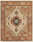 Lauren Traditional Burnt Orange Area Rug