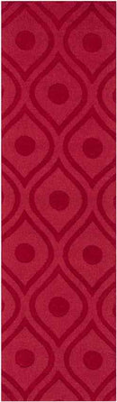 Bantam Modern Red Area Rug