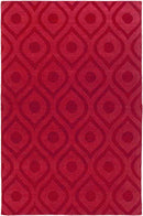 Bantam Modern Red Area Rug