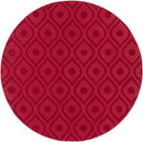 Bantam Modern Red Area Rug