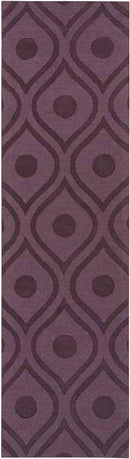 Bantam Modern Dark Purple Area Rug