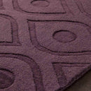Bantam Modern Dark Purple Area Rug