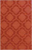 Bergerac Modern Brick Area Rug
