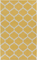 Zeddam Modern Bright Yellow Area Rug