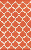Zeddam Modern Orange Area Rug