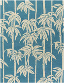 Birdsong Modern Blue Area Rug