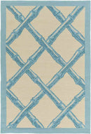 Birmingham Modern Blue/Ivory Area Rug