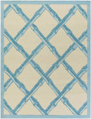 Birmingham Modern Blue/Ivory Area Rug