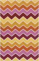 Branford Modern Orange/Pink/Yellow Area Rug