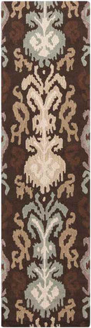 Brea Global Dark Brown/Wheat Area Rug