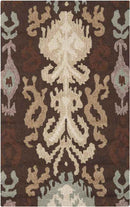 Brea Global Dark Brown/Wheat Area Rug