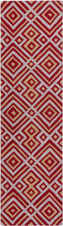 Brewton Modern Red Area Rug