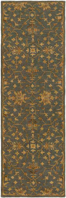 Rossburn Traditional Charcoal/Tan Area Rug
