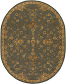 Rossburn Traditional Charcoal/Tan Area Rug