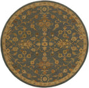 Rossburn Traditional Charcoal/Tan Area Rug