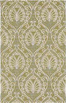 Callahan Traditional Ivory/White/Sky Blue Area Rug