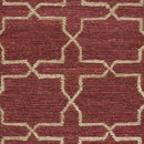 Carrollton Modern Burgundy/Tan Area Rug