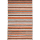 Citrus Modern Gray/Orange Area Rug