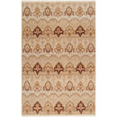 Sigourney Traditional Taupe/Dark Brown Area Rug