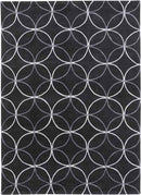 Vannes Modern Black/Charcoal Area Rug