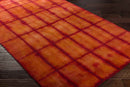 Conway Modern Burgundy Area Rug