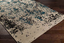 Coalville Modern Dark Teal/Grey/Black Area Rug