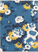 DeSoto Modern Blue Area Rug