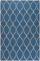 Hendon Modern Blue/Ivory Area Rug