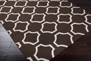 Dunwoody Modern Chocolate Area Rug